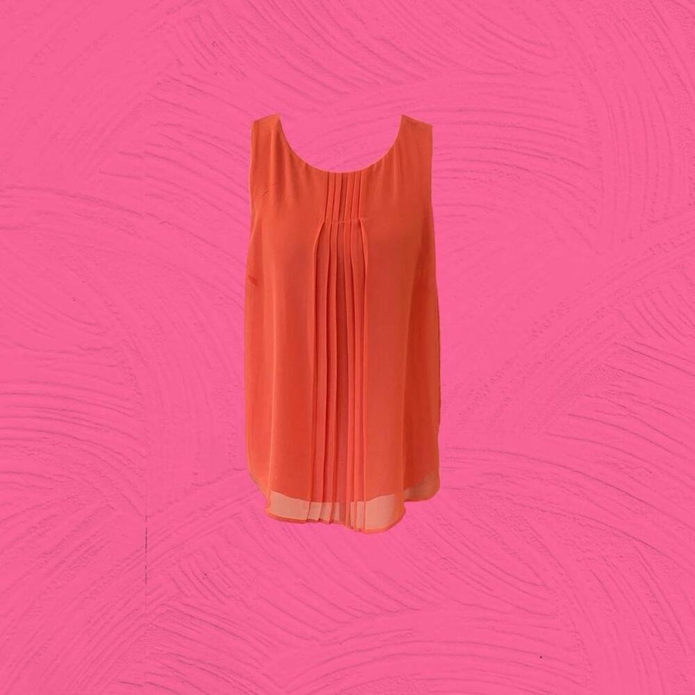 Apt 9 Coral Chiffon Shell